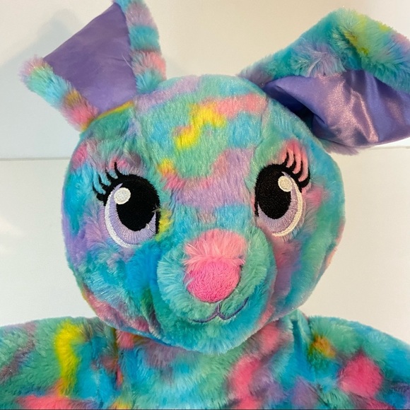 Build A Bear Bunny Rabbit Tie Dye Multi Color - Picture 4 of 7